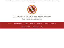 Tablet Screenshot of firepreventionofficers.org